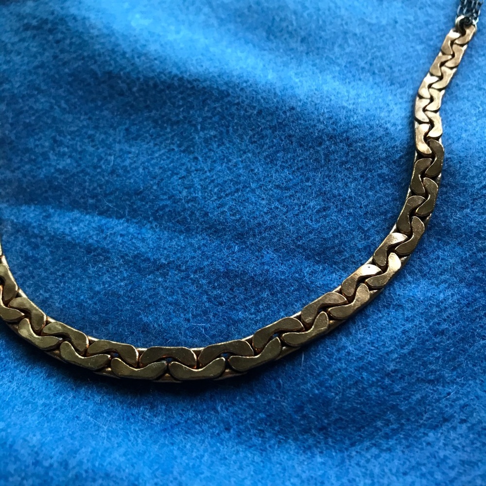 Elegant Handcrafted David Aubrey designer Copper Chainlink Necklace